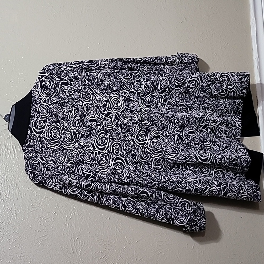 Morrisey Blazer Coat Black and White Floral print women's Size: Small ? - Picture 8 of 15